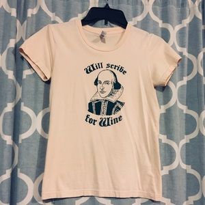 Will Scribe For Wine tee